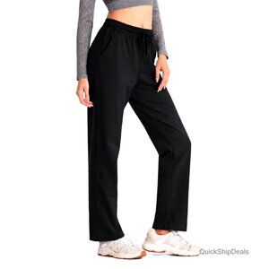 Wide Leg Yoga Pants Cotton Drawstring Lounge Sweatpants Pajama